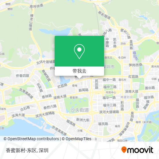 香蜜新村-东区地图