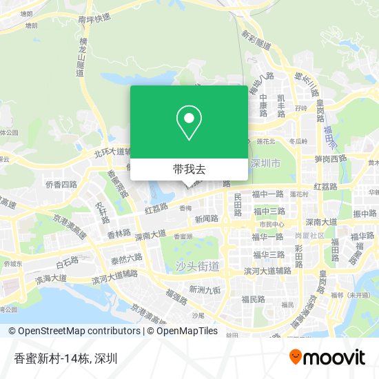 香蜜新村-14栋地图