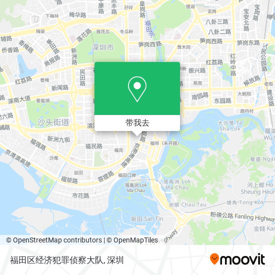 福田区经济犯罪侦察大队地图