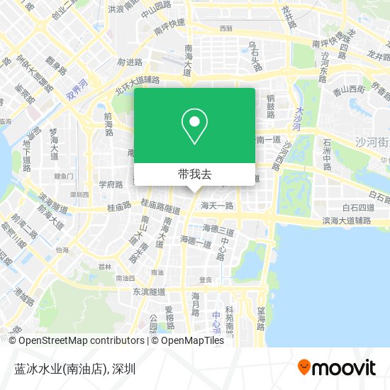蓝冰水业(南油店)地图