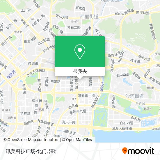 讯美科技广场-北门地图