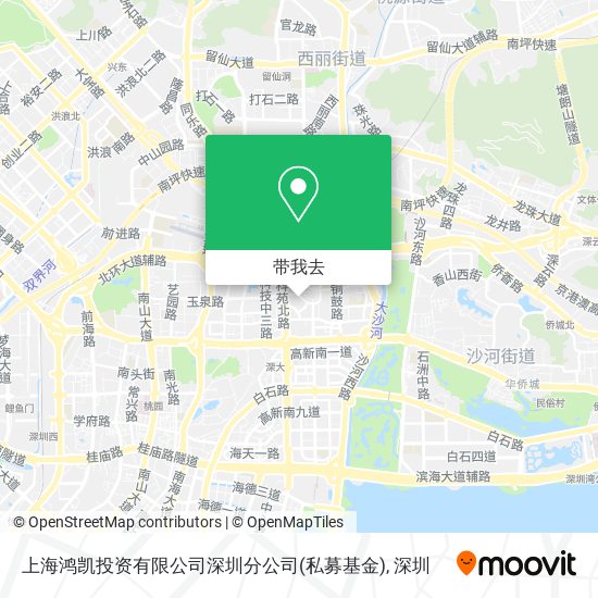 上海鸿凯投资有限公司深圳分公司(私募基金)地图