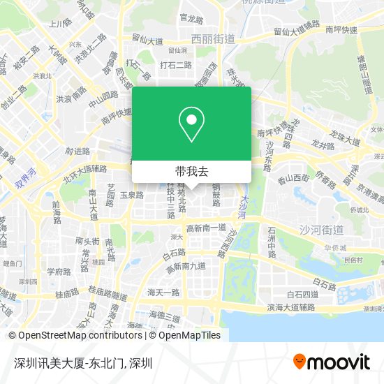 深圳讯美大厦-东北门地图