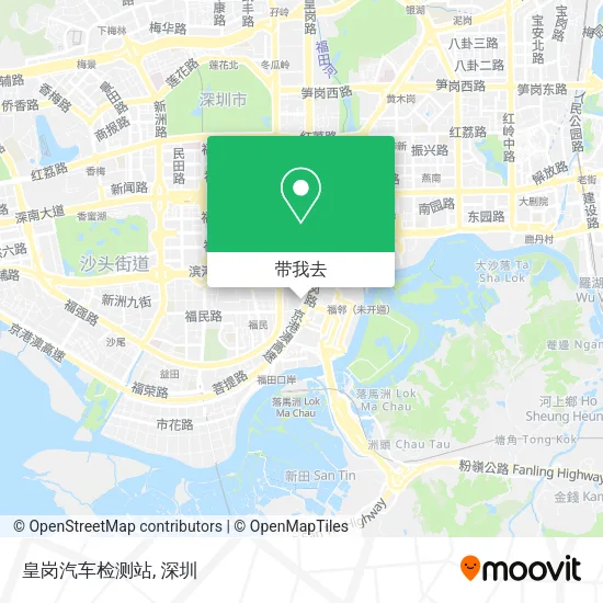 皇岗汽车检测站地图