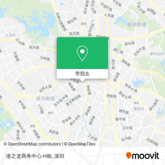 港之龙商务中心-H栋地图