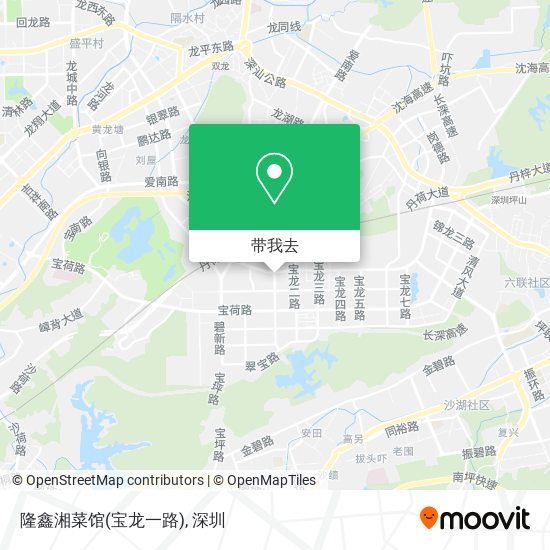 隆鑫湘菜馆(宝龙一路)地图