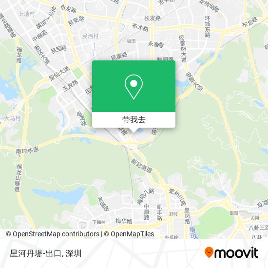 星河丹堤-出口地图