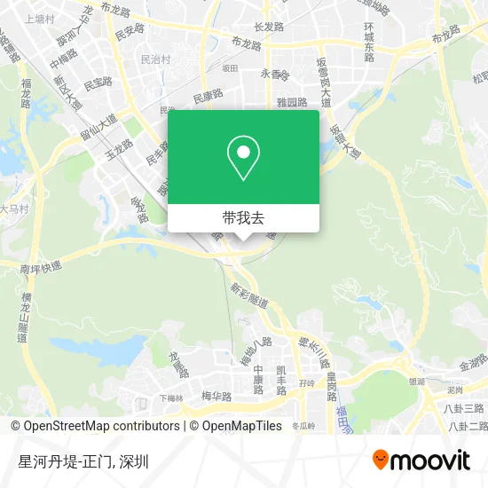 星河丹堤-正门地图