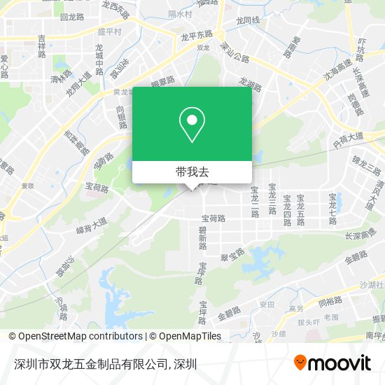 深圳市双龙五金制品有限公司地图
