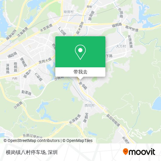 横岗镇八村停车场地图