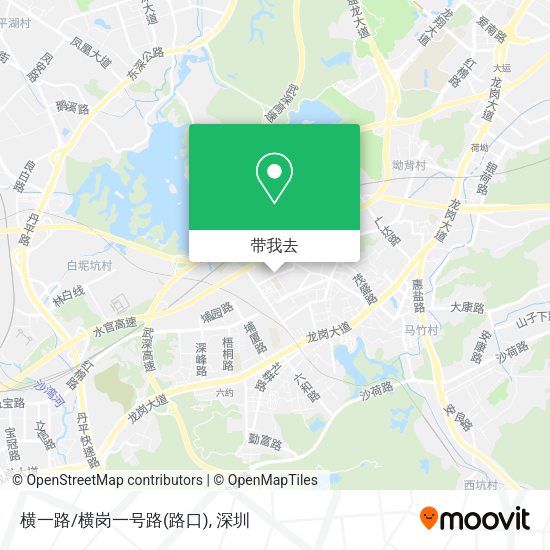 横一路/横岗一号路(路口)地图