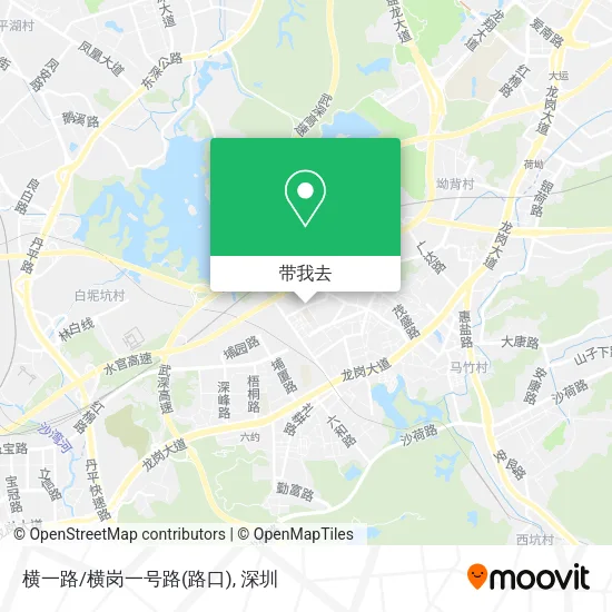 横一路/横岗一号路(路口)地图