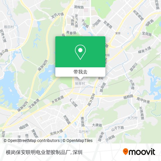 横岗保安联明电业塑胶制品厂地图