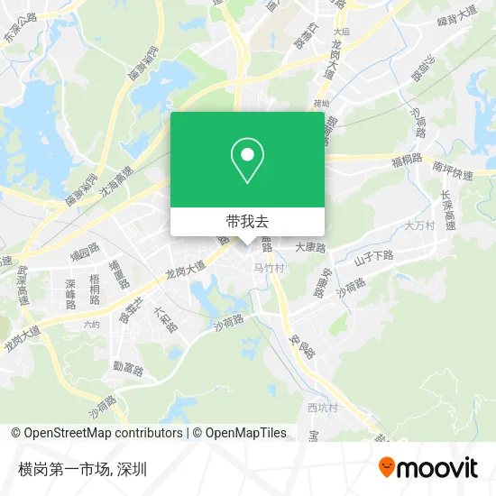 横岗第一市场地图