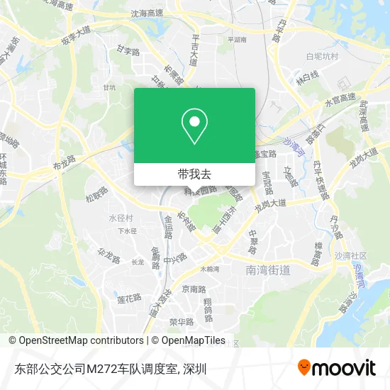 东部公交公司M272车队调度室地图