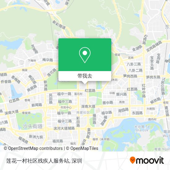 莲花一村社区残疾人服务站地图