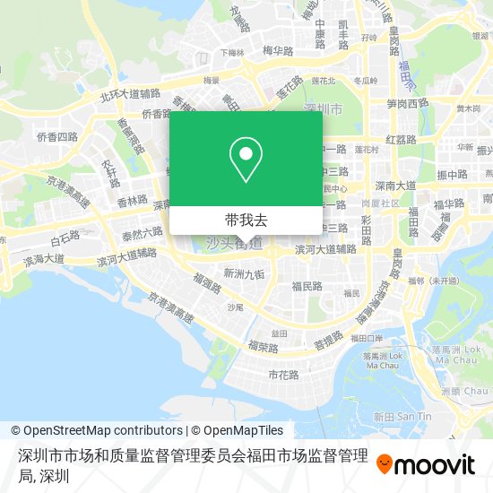 深圳市市场和质量监督管理委员会福田市场监督管理局地图