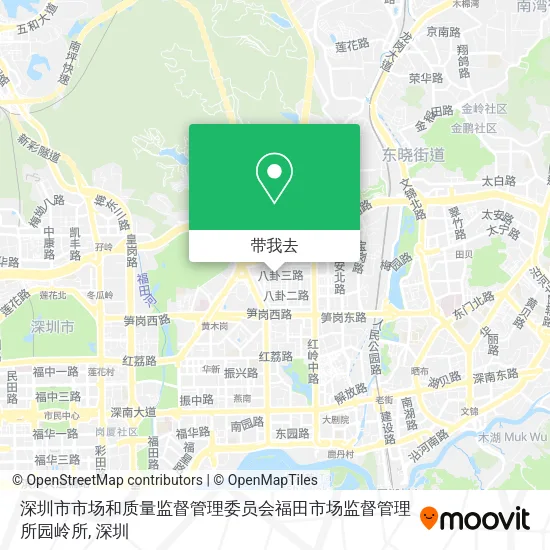 深圳市市场和质量监督管理委员会福田市场监督管理所园岭所地图