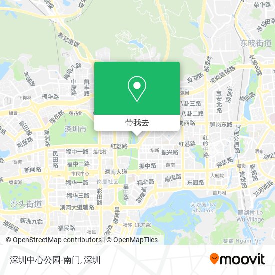 深圳中心公园-南门地图