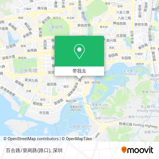 百合路/皇岗路(路口)地图