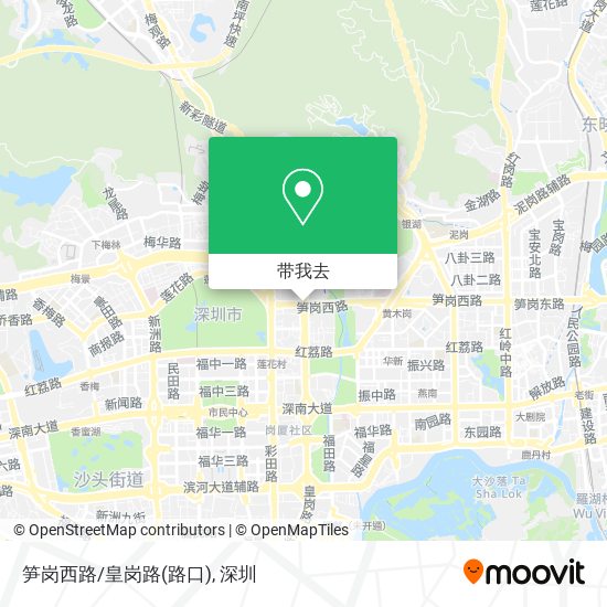 笋岗西路/皇岗路(路口)地图