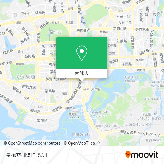 皇御苑-北5门地图