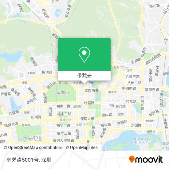 皇岗路5001号地图