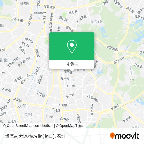 坂雪岗大道/稼先路(路口)地图