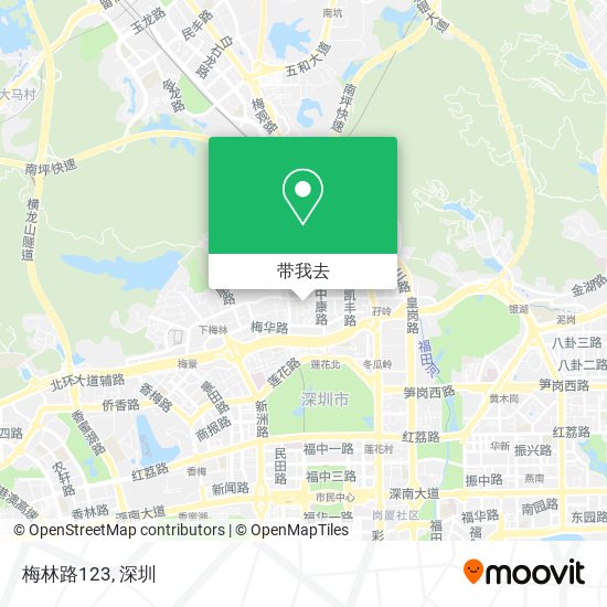 梅林路123地图