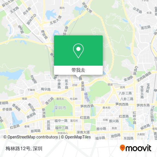 梅林路12号地图