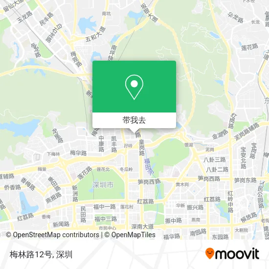 梅林路12号地图