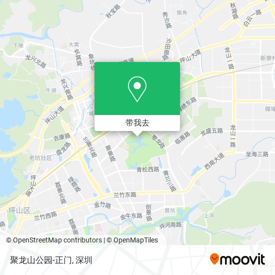 聚龙山公园-正门地图