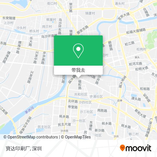 寶达印刷厂地图