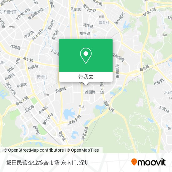 坂田民营企业综合市场-东南门地图