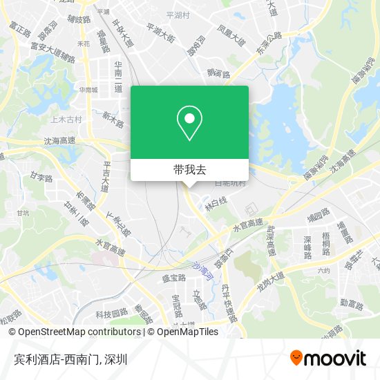 宾利酒店-西南门地图