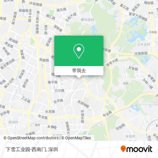 下雪工业园-西南门地图