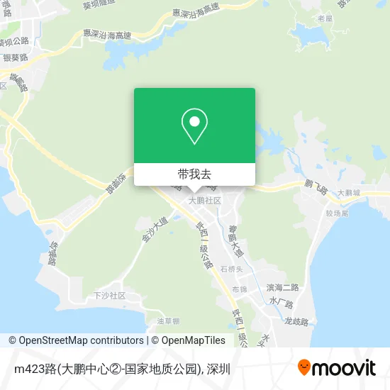 m423路(大鹏中心②-国家地质公园)地图