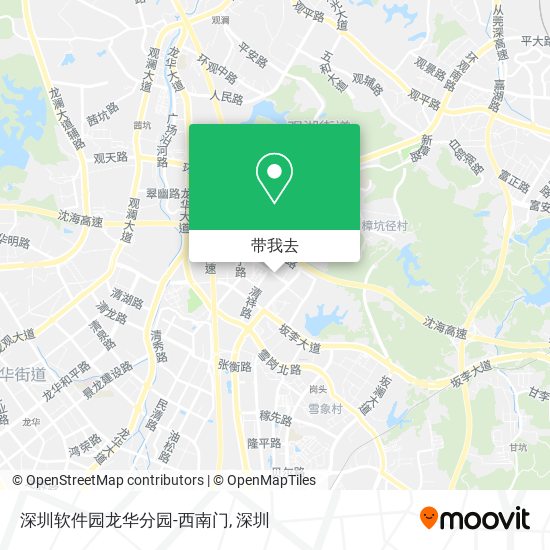 深圳软件园龙华分园-西南门地图