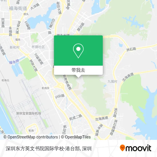 深圳东方英文书院国际学校-港台部地图
