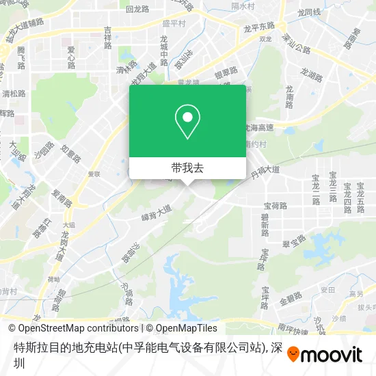特斯拉目的地充电站(中孚能电气设备有限公司站)地图