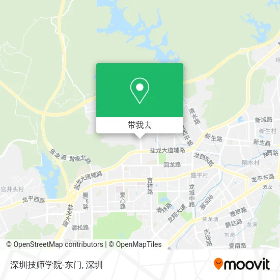 深圳技师学院-东门地图