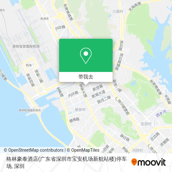 格林豪泰酒店(广东省深圳市宝安机场新航站楼)停车场地图