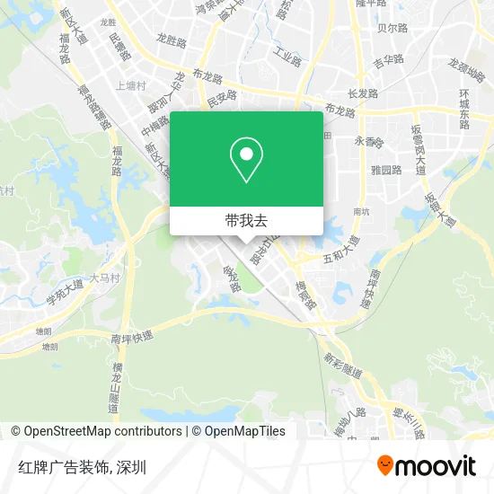 红牌广告装饰地图