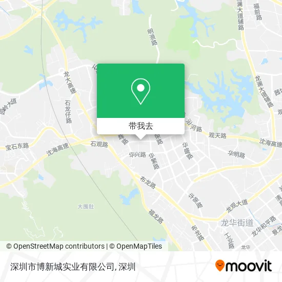 深圳市博新城实业有限公司地图