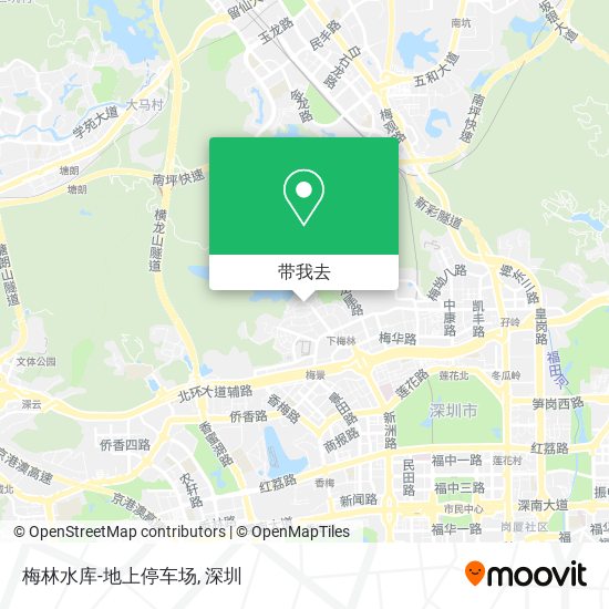 梅林水库-地上停车场地图