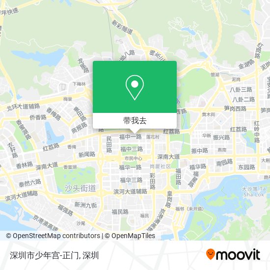 深圳市少年宫-正门地图