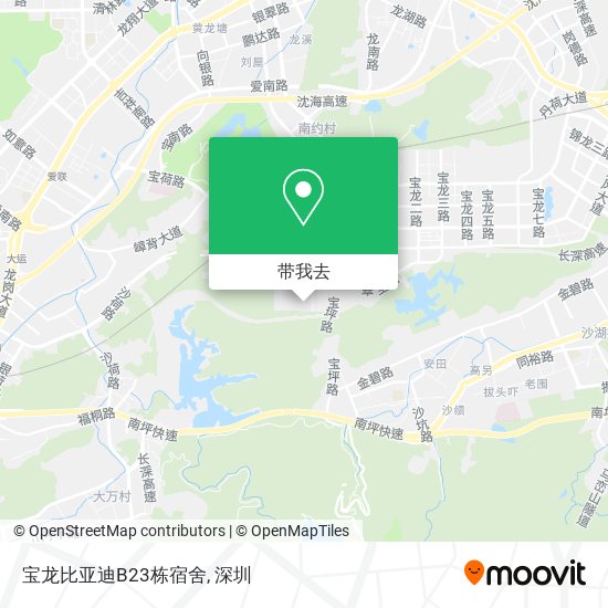 宝龙比亚迪B23栋宿舍地图