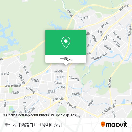 新生村坪西路口11-1号A栋地图