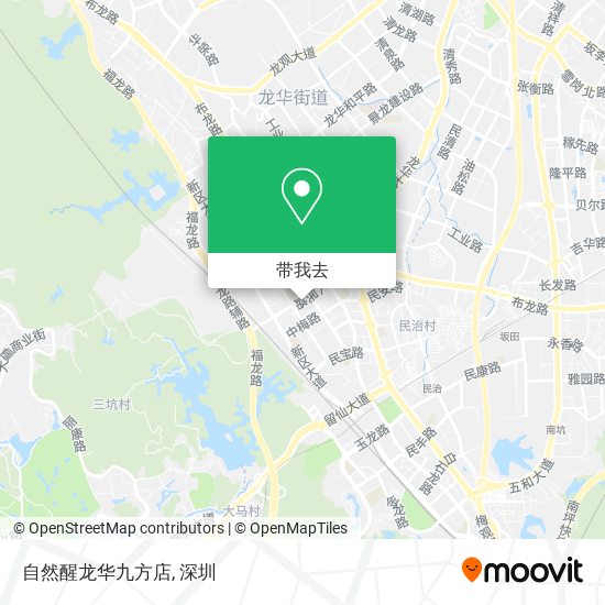 自然醒龙华九方店地图