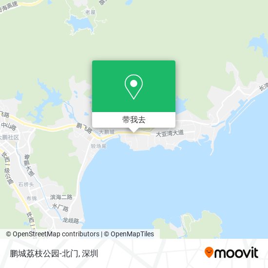 鹏城荔枝公园-北门地图